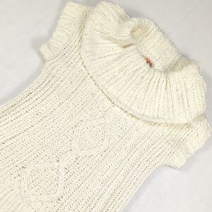 Mudd Cowl Neck‎ Cable Knit Cream Women's Sweater Size Junior XL